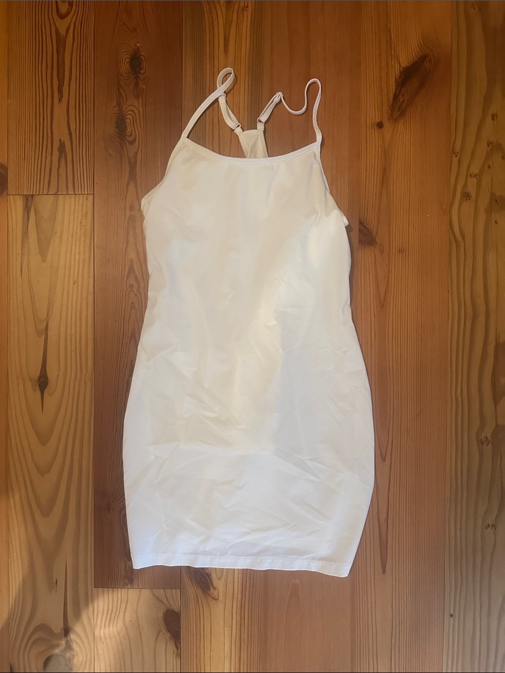 all in motion White Sleeveless Mini Bodycon Dress
